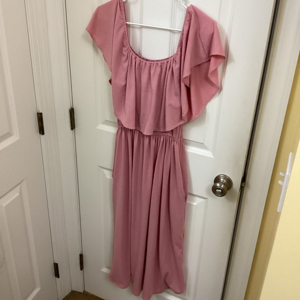 Elegant Pink Women's Dress Sarin Matthews size large